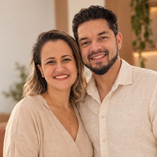 Léo Rosendo e Carol Lopes, criadores do Jogo de Cartas Conexão a Dois